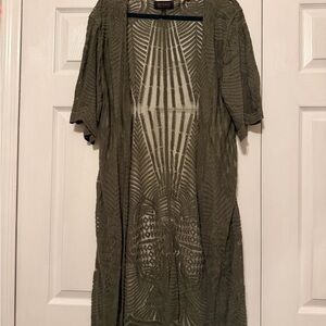 Shyanne Olive Sheer Kimono